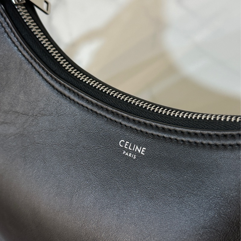 🈶購證 #全牛皮 #全網唯一 🉑斜背Celine Ava腋下包滿版織帶全皮款-9