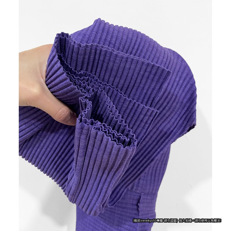 (特價) me ISSEY MIYAKE季節紫連帽長袖外套 A-POC系列 /三宅一生/專櫃正品-19