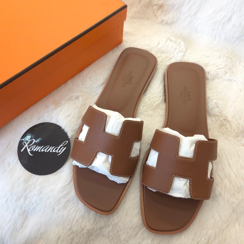 Hermès oran H 拖鞋/涼鞋 金棕 37.5-5