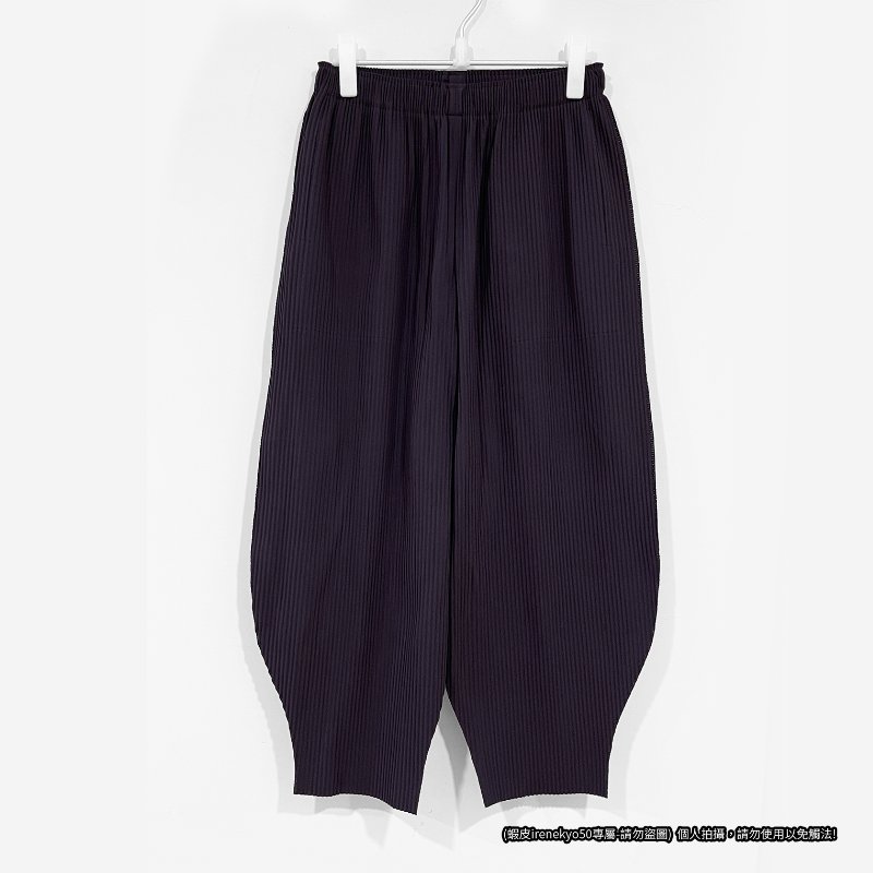 (全新特價) me ISSEY MIYAKE烏紫色花瓣長褲 A-POC系列/三宅一生/專櫃正品-0