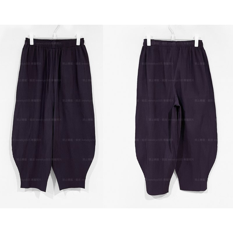 (全新特價) me ISSEY MIYAKE烏紫色花瓣長褲 A-POC系列/三宅一生/專櫃正品-4