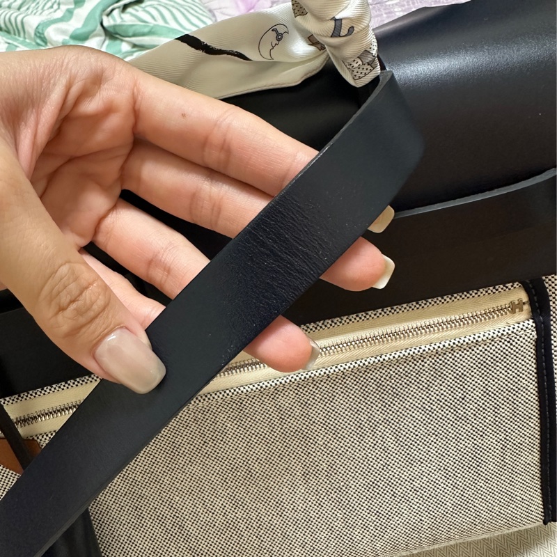 Hermes 愛馬仕 Herbag 31 (訂製款)深藍色銀扣 不含絲巾-6