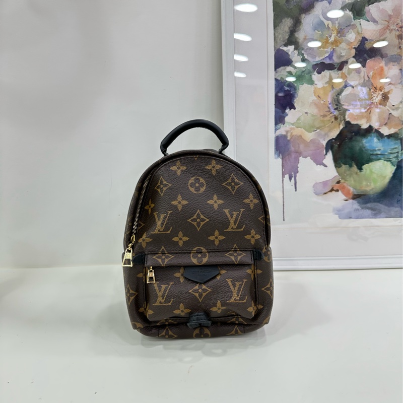 LV 路易威登mini小書包老花雙肩包 16編碼 尺寸17 x 22 x 10 無破無裂-1