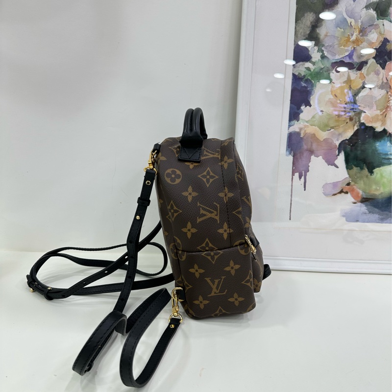 LV 路易威登mini小書包老花雙肩包 16編碼 尺寸17 x 22 x 10 無破無裂-3