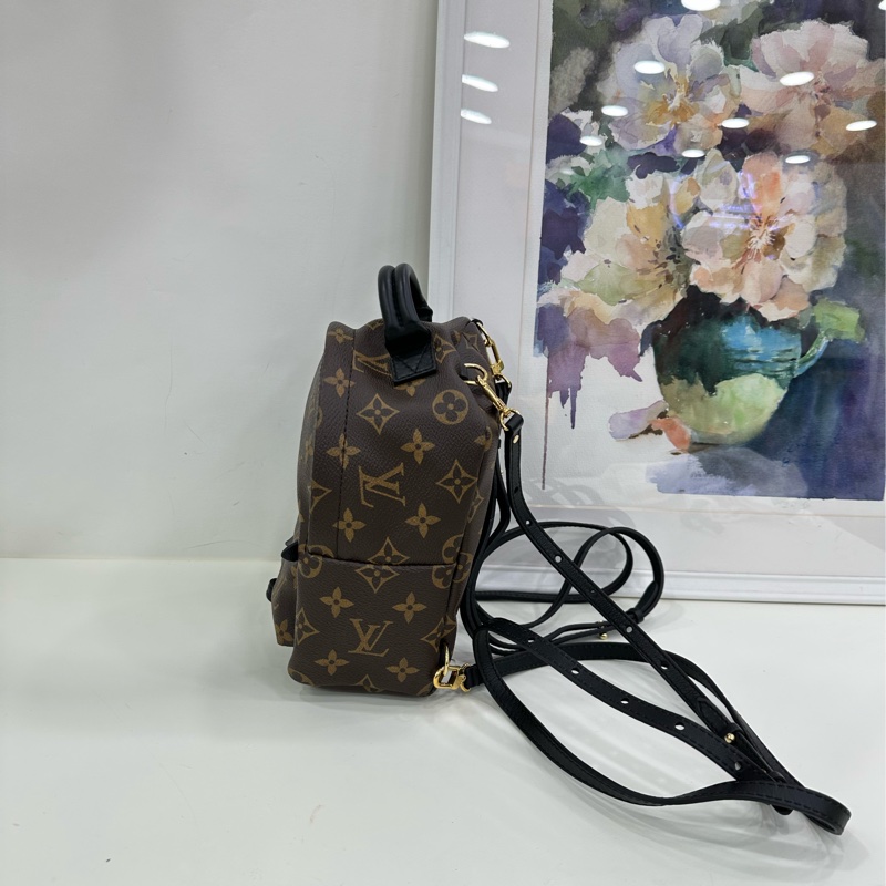 LV 路易威登mini小書包老花雙肩包 16編碼 尺寸17 x 22 x 10 無破無裂-4
