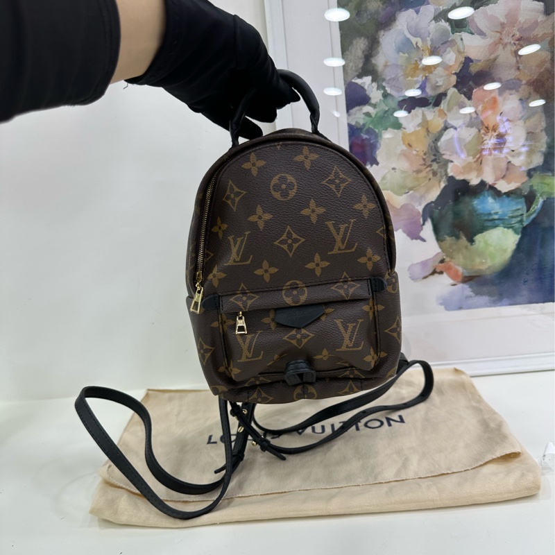 LV 路易威登mini小書包老花雙肩包 16編碼 尺寸17 x 22 x 10 無破無裂-6