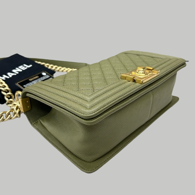 Chanel Caviar Leboy medium 古巴綠茘枝皮-2