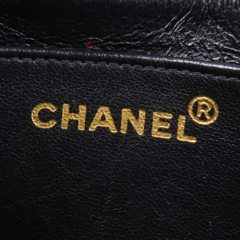 CHANEL 天鵝絨Vintage Velvet Shoulder金扣肩背袋-11