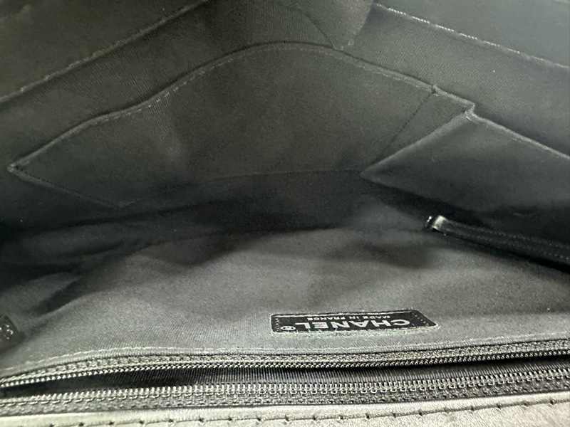 Chanel 香奈兒leboy 大號,黑銀,18開 原始好成色 無明顯瑕疵-9