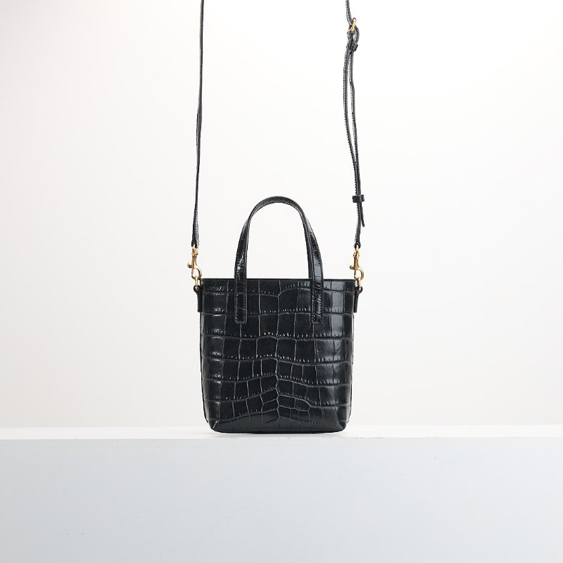 二手Ysl mini tote 鱷魚壓紋-1