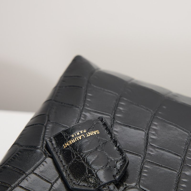 二手Ysl mini tote 鱷魚壓紋-3