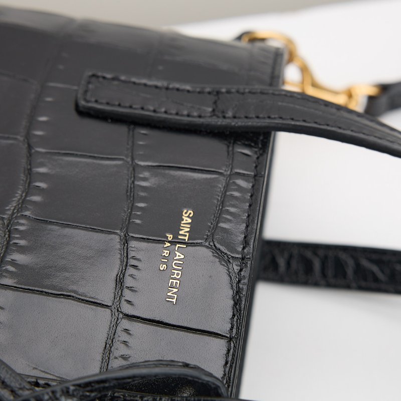 二手Ysl mini tote 鱷魚壓紋-4