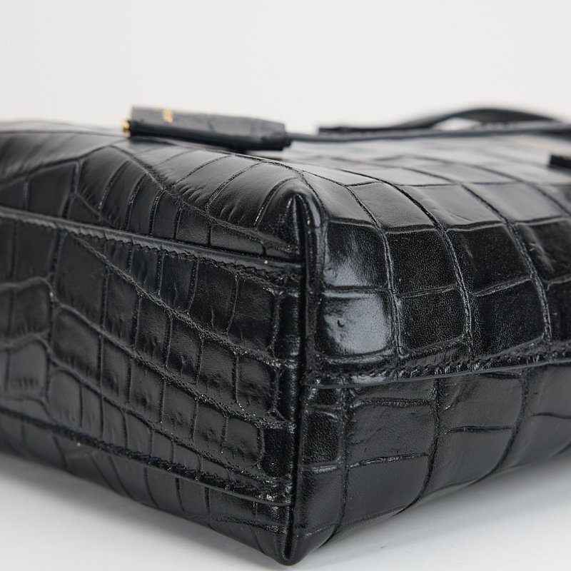 二手Ysl mini tote 鱷魚壓紋-8
