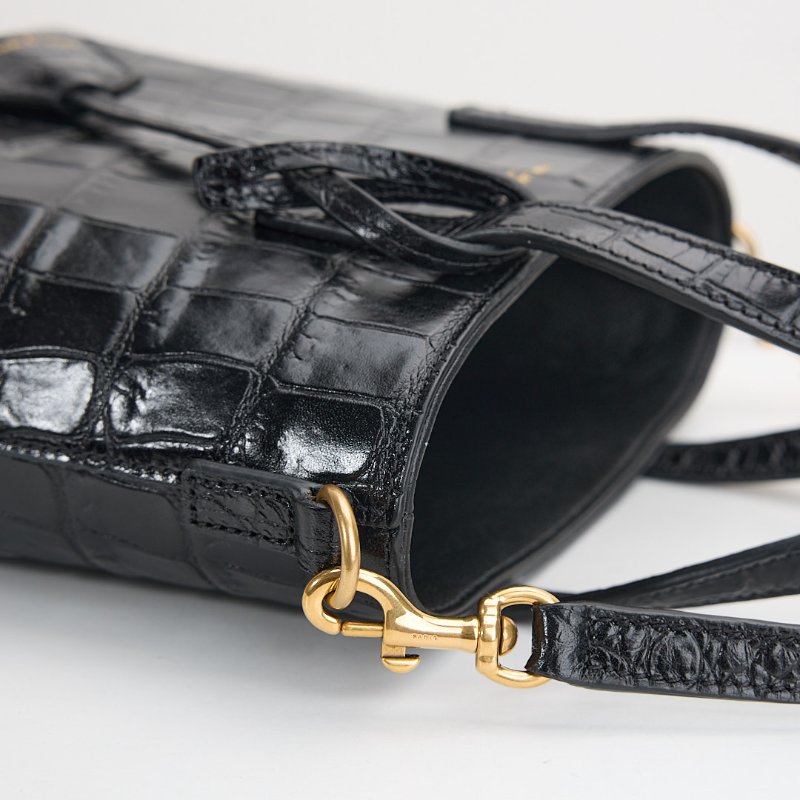 二手Ysl mini tote 鱷魚壓紋-10