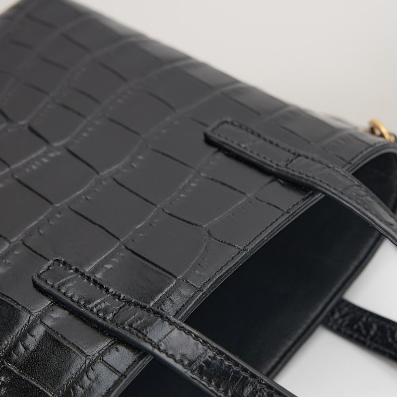 二手Ysl mini tote 鱷魚壓紋-11