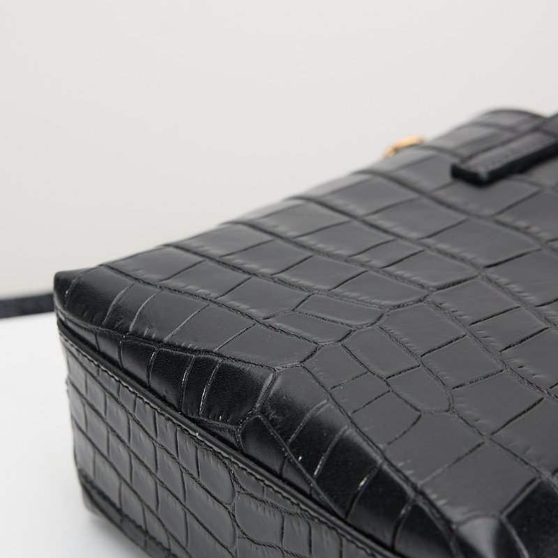 二手Ysl mini tote 鱷魚壓紋-12