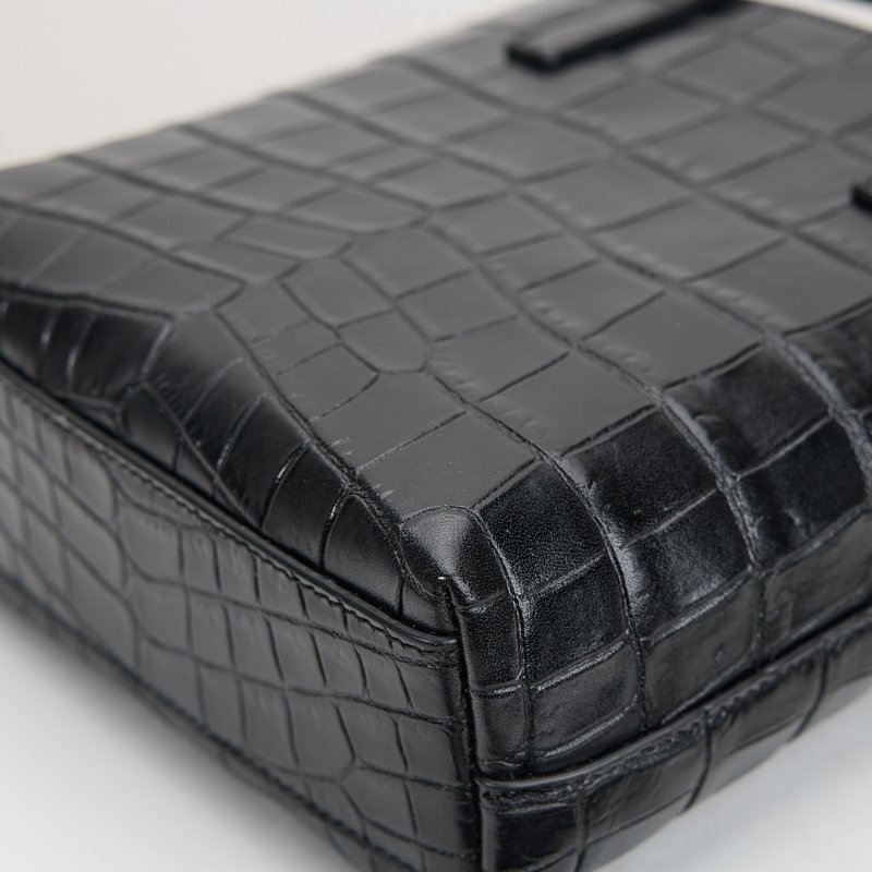 二手Ysl mini tote 鱷魚壓紋-13