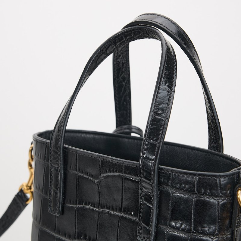 二手Ysl mini tote 鱷魚壓紋-14