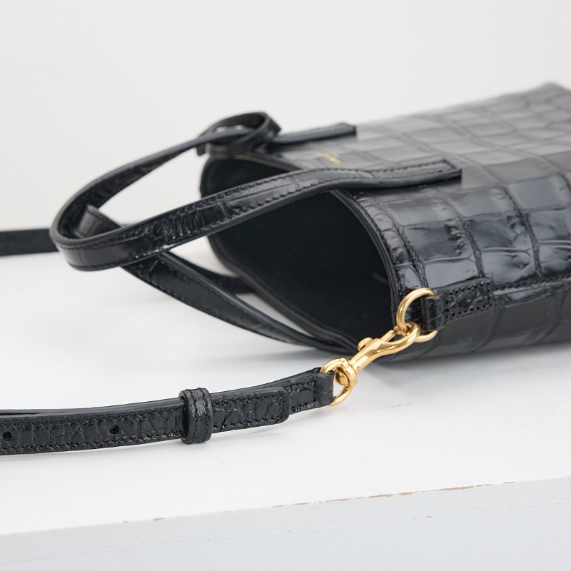 二手Ysl mini tote 鱷魚壓紋-15