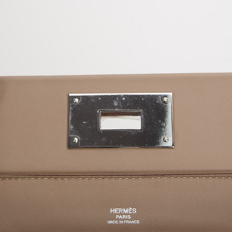 二手 Hermès mini 2424 大象灰銀扣 B刻-16