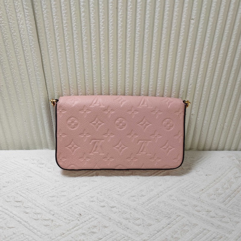 LV路易威登 felicie 三合一鏈條包 粉色 肩背包 斜背包-1