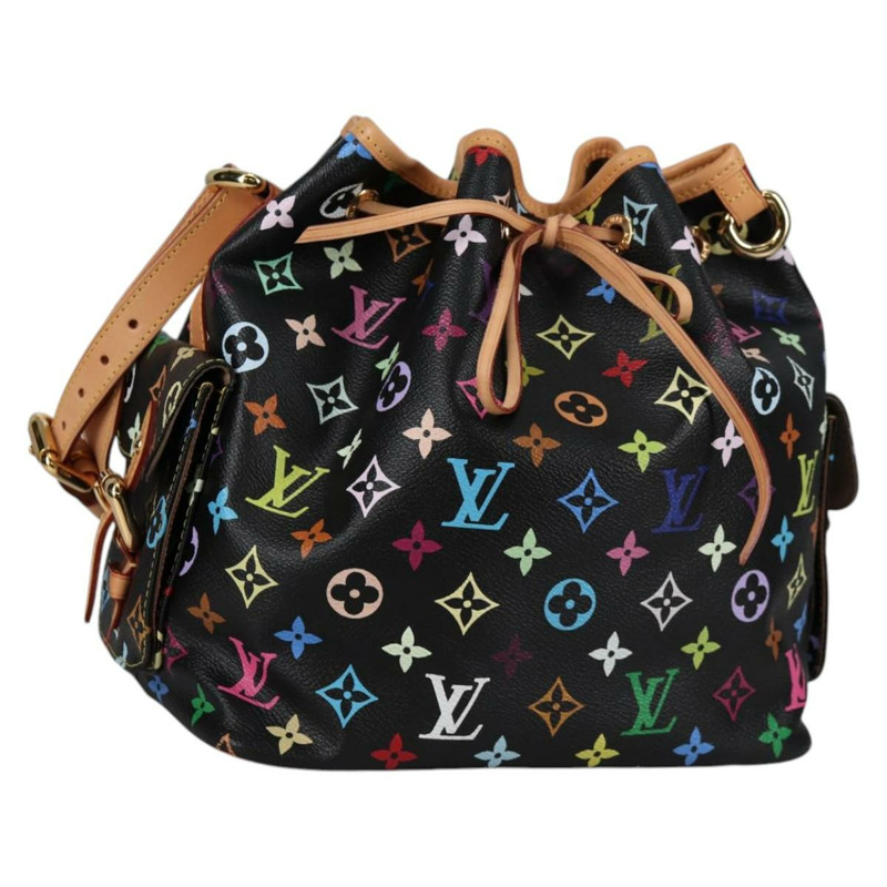 【日本直送】LOUIS VUITTON 字母多色 Petit Noe 包 黑色 M42230 正品 135262V-0