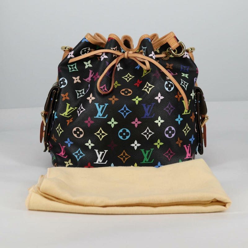 【日本直送】LOUIS VUITTON 字母多色 Petit Noe 包 黑色 M42230 正品 135262V-11