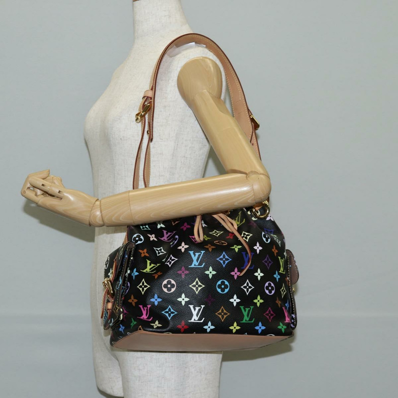 【日本直送】LOUIS VUITTON 字母多色 Petit Noe 包 黑色 M42230 正品 135262V-23