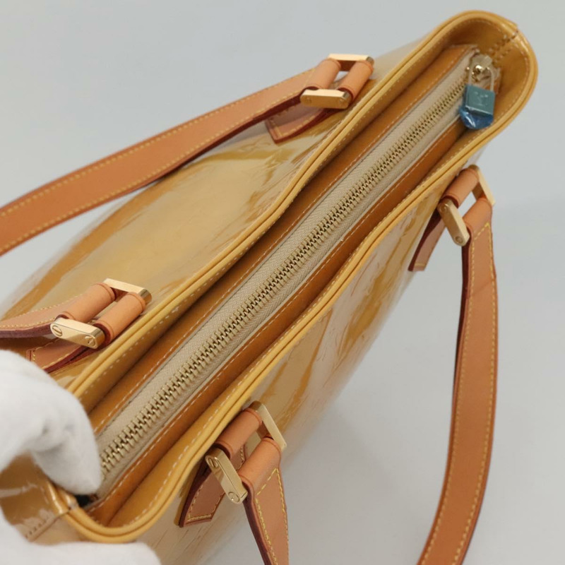 【日本直送】路易威登 Monogram Vernis Houston 手提包米色 M91004 LV 授權 BA5537-5