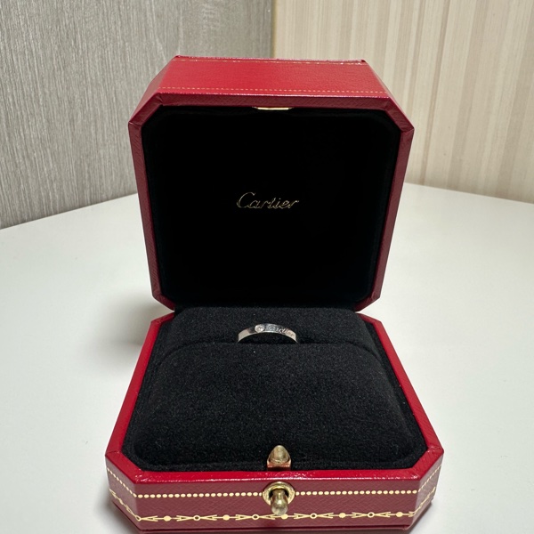 Cartier C DE CARTIER婚戒 鉑金Pt 950-4