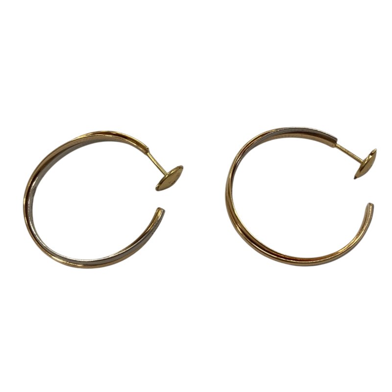 CARTIER 卡地亞 Trinity 三色環 18K 耳環 WG PG YG-0