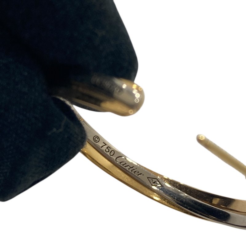 CARTIER 卡地亞 Trinity 三色環 18K 耳環 WG PG YG-2