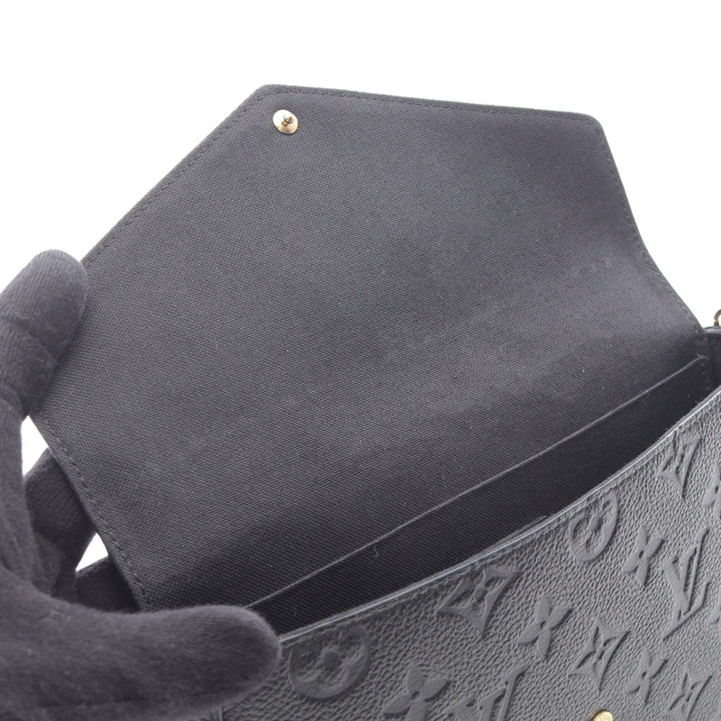 路易威登 Pochette Felice 單肩包 M64064 Monogram empreinte 黑色 二手-8