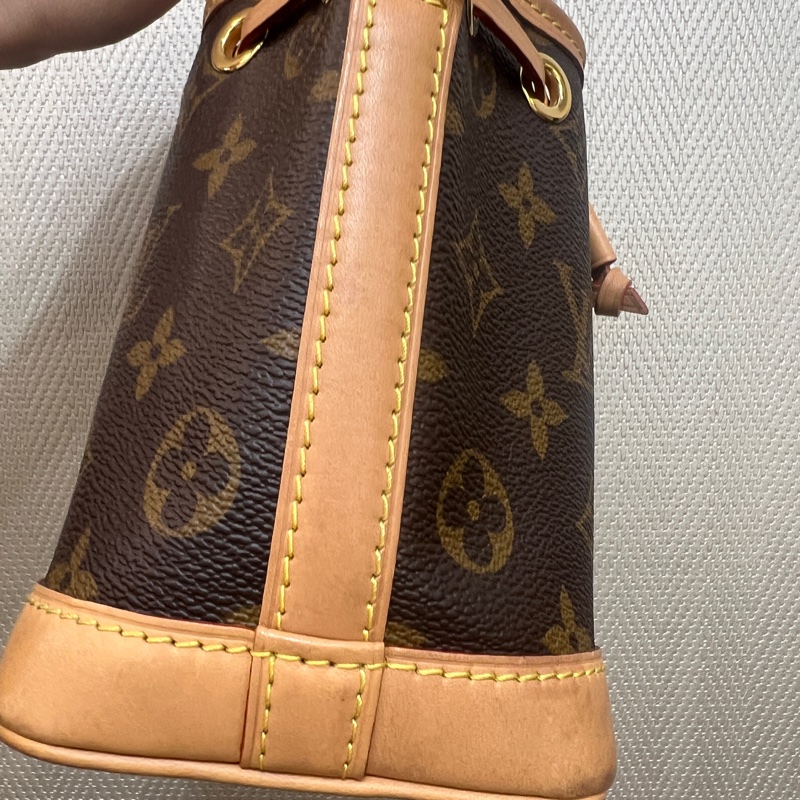 LV 原花金釦Nano Noe手提斜背水桶包M81266-9