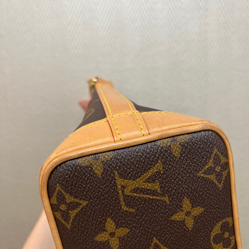 LV 原花金釦Nano Noe手提斜背水桶包M81266-12