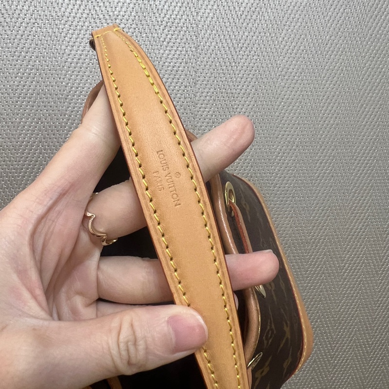 LV 原花金釦Nano Noe手提斜背水桶包M81266-14