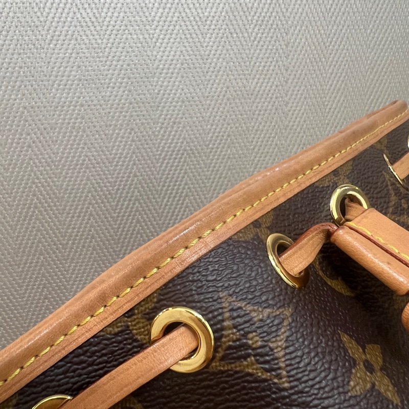 LV 原花金釦Nano Noe手提斜背水桶包M81266-19