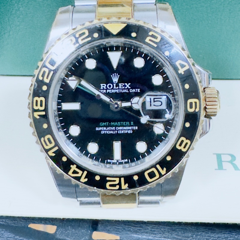 ROLEX 半金GMT 116713LN-5