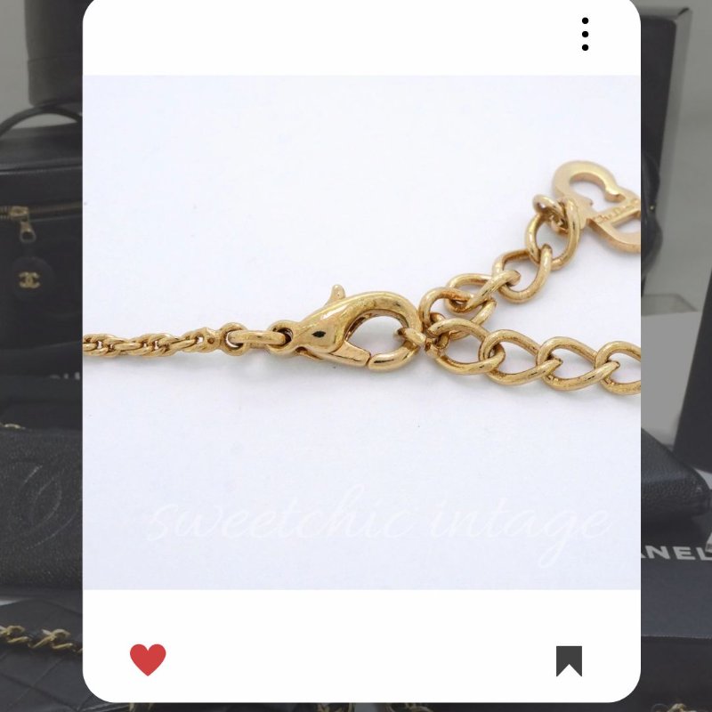 💖9月新品上架 🔥甜價 限時折扣 💖 ✨ChristianDior 愛心 CD Logo necklace DIOR 金色水鑽頸鏈 經典DIOR 頸項款-7