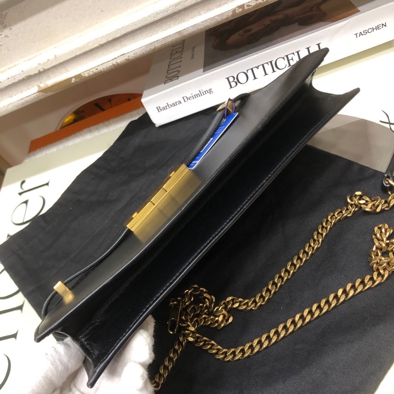 YSL 黑金曼哈顿黑金斜挎包-8