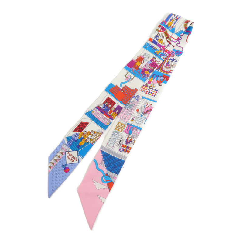 HERMES 絲質Twilly絲巾-0