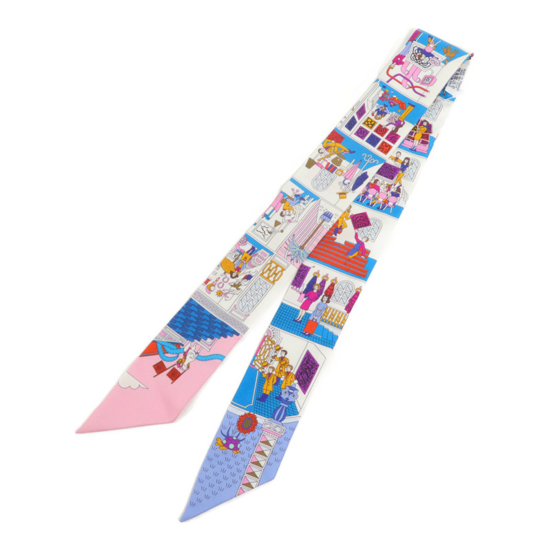 HERMES 絲質Twilly絲巾-1