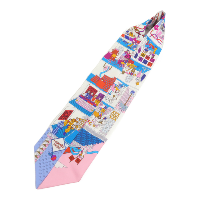 HERMES 絲質Twilly絲巾-2