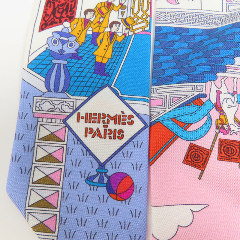 HERMES 絲質Twilly絲巾-3