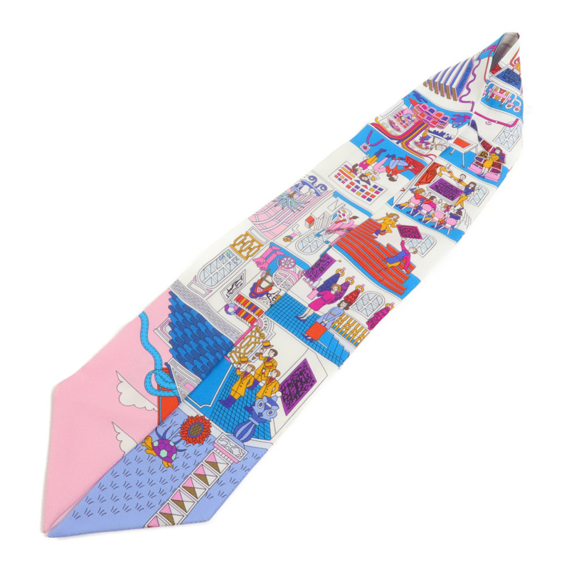 HERMES 絲質Twilly絲巾-4