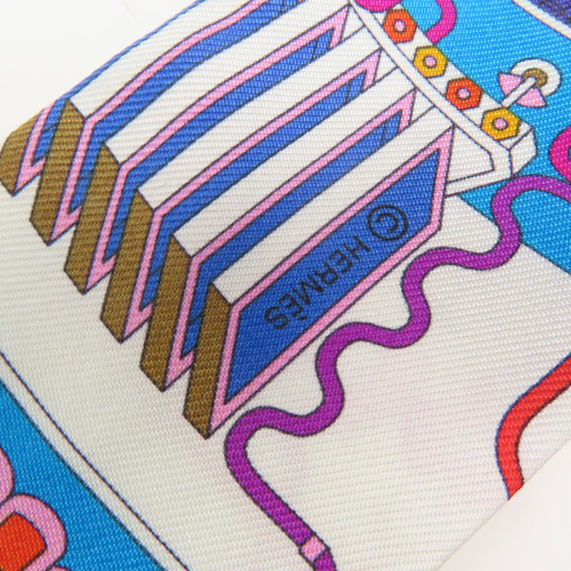 HERMES 絲質Twilly絲巾-5