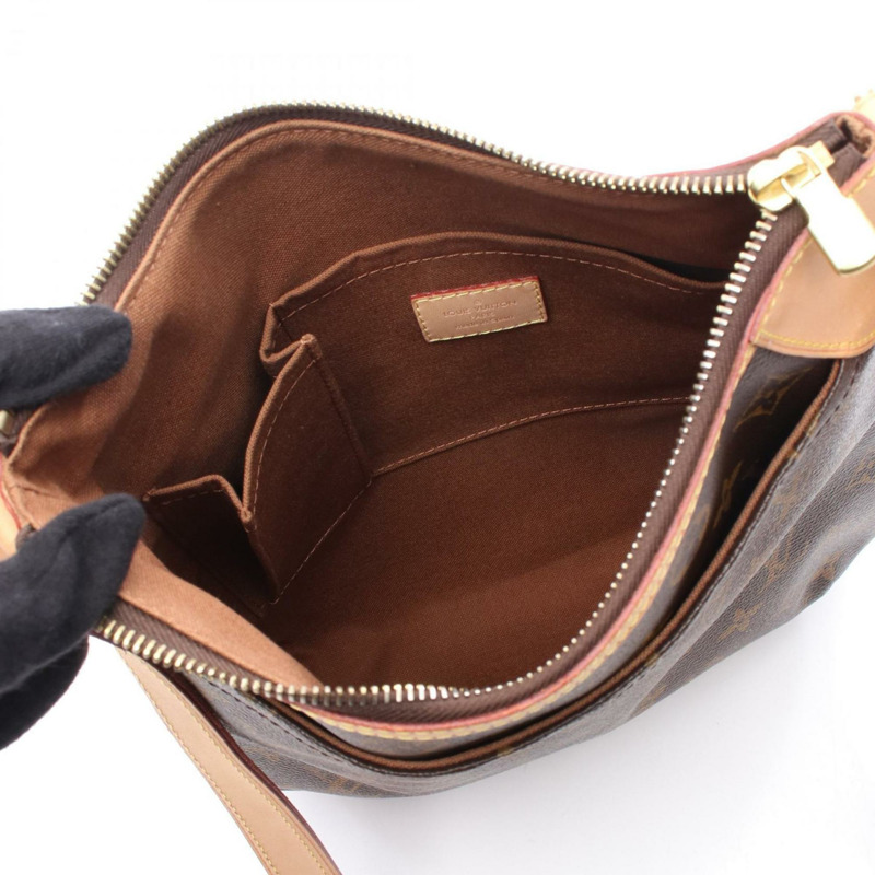 Louis Vuitton Odeon PM 塗層帆布和皮革單肩包,帶字母設計,棕色,M56390-2