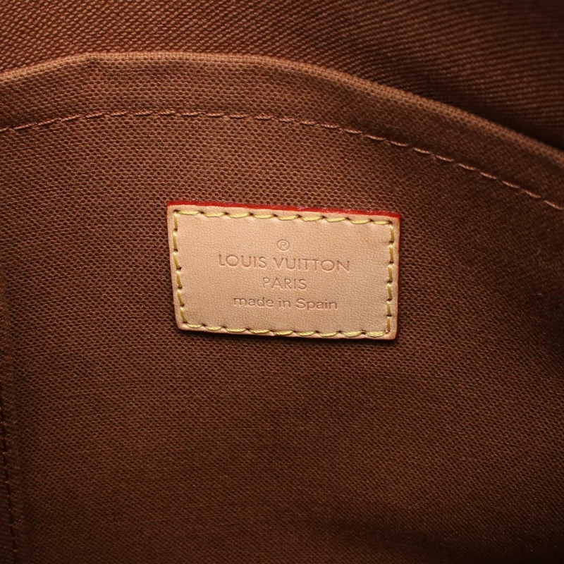 Louis Vuitton Odeon PM 塗層帆布和皮革單肩包,帶字母設計,棕色,M56390-3