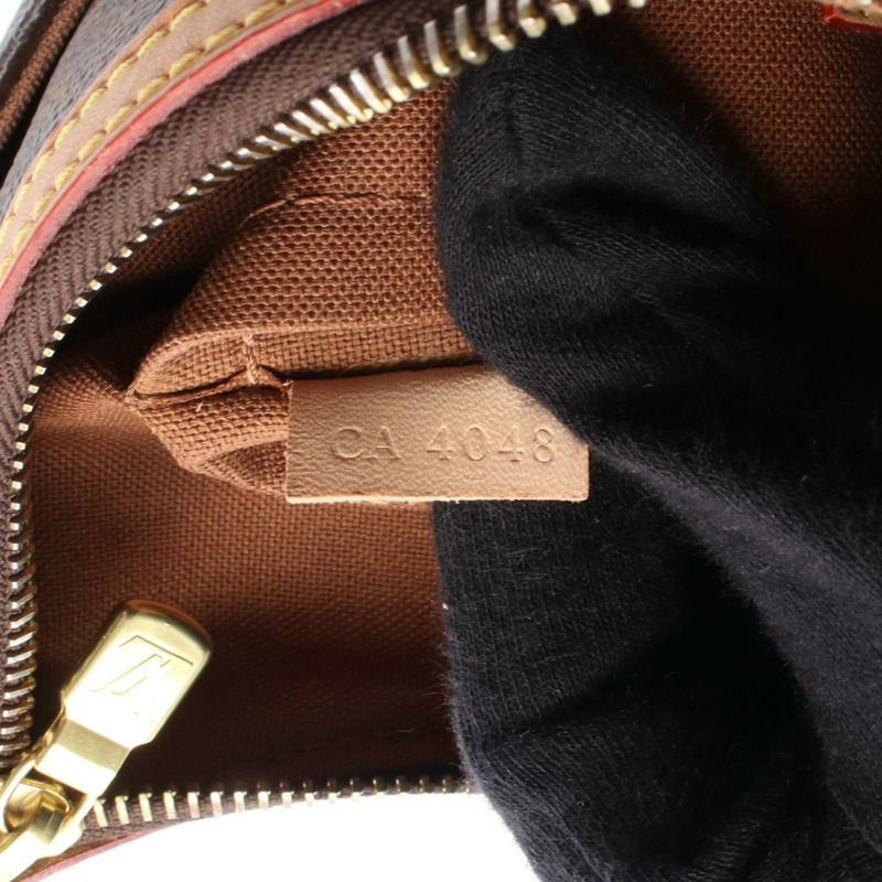 Louis Vuitton Odeon PM 塗層帆布和皮革單肩包,帶字母設計,棕色,M56390-4