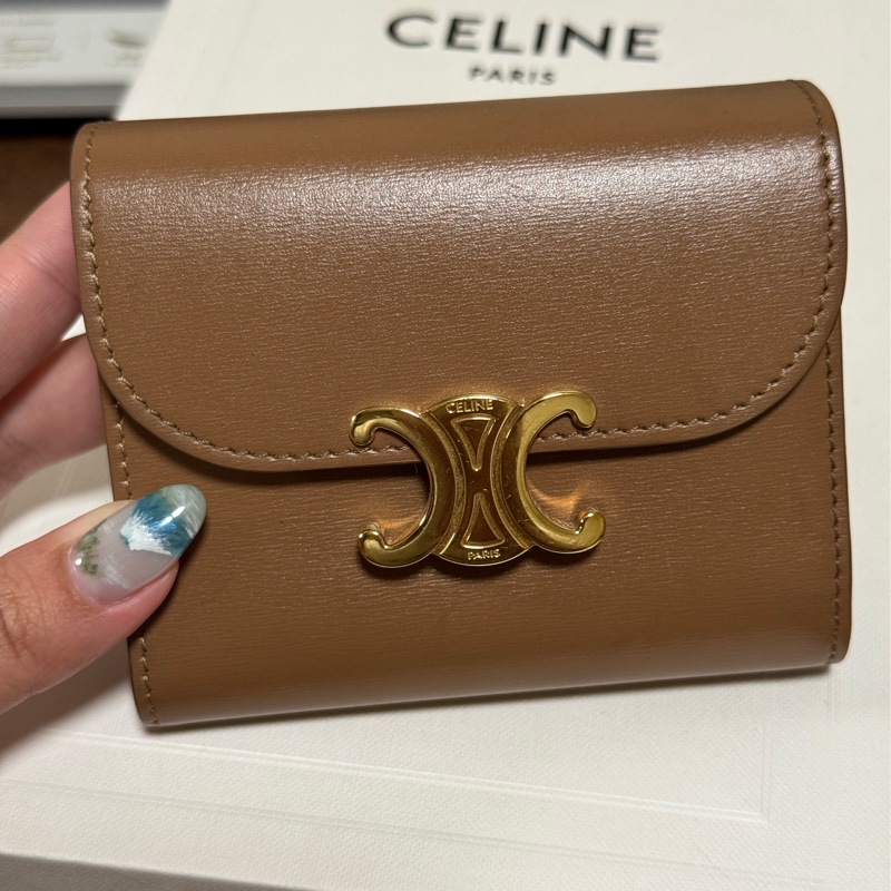 降價!!Celine凱旋門經典款短夾-3